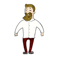 cartoon bearded man