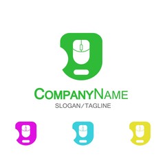 Computer logo icon Vector