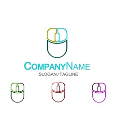 Computer logo icon Vector