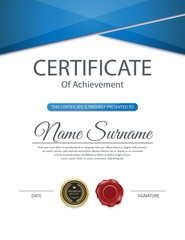 Vector certificate template.
