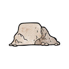 cartoon rock