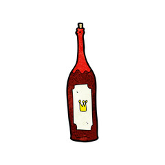 cartoon wine bottle