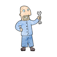 cartoon mechanic