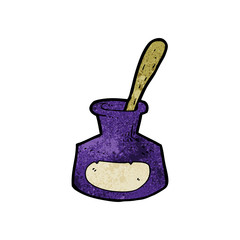 cartoon ink pot