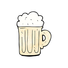 cartoon pint of beer