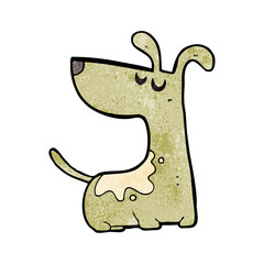cartoon happy dog