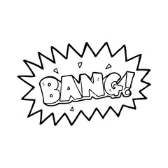 line drawing cartoon  explosion