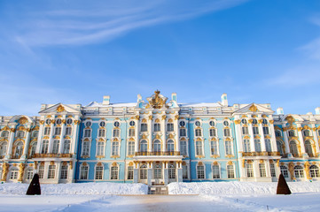 Catherine the Great Palace, Saint Petersburg, Tsarskoe Selo, tourism and travel, destination for...