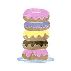 cartoon plate of donuts