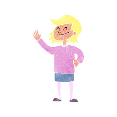 cartoon woman