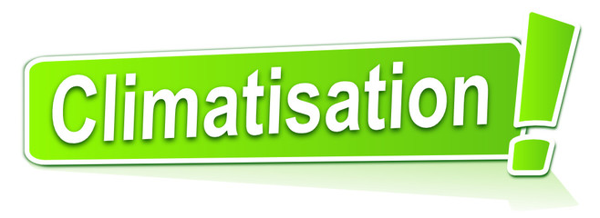 climatisation sur étiquette verte