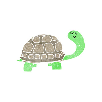 cartoon happy tortoise