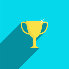 Cup in Flat Style. Vector Illustration.