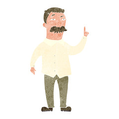 cartoon man with mustache