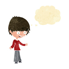 cartoon stressed out woman with thought bubble
