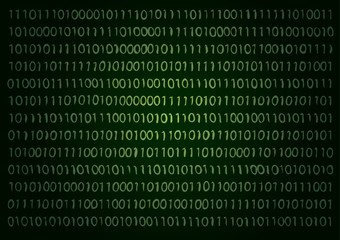 Vector illustration. Information. Binary code.
