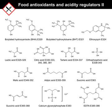 Food antioxidants and acidity regulators