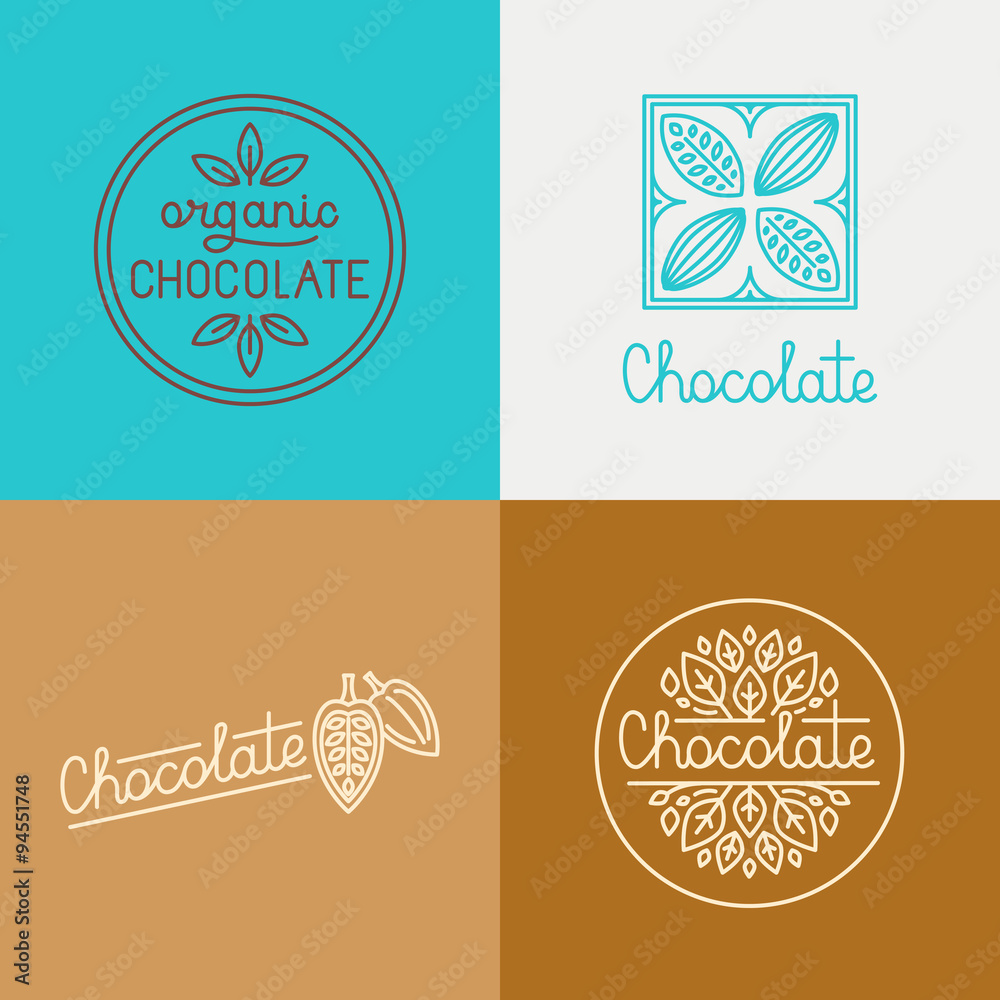 Poster vector logo design concepts