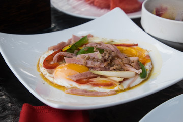Fried eggs
