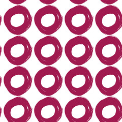 Seamless pattern of circles drawn by pen. Stroke and stripes dirty creative business pattern design