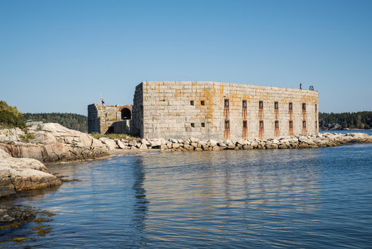 Fort Popham In Maine, USA