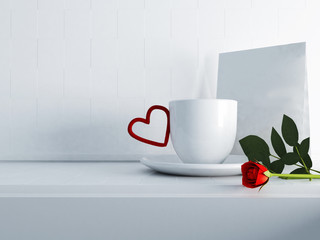 the beginning of a romantic morning