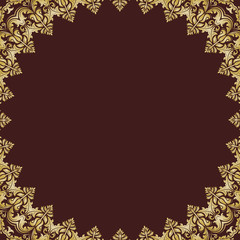 Floral Modern Vector Frame