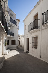 Hermosas calles del municipio de Capileira en las alpujarras de Granada, España