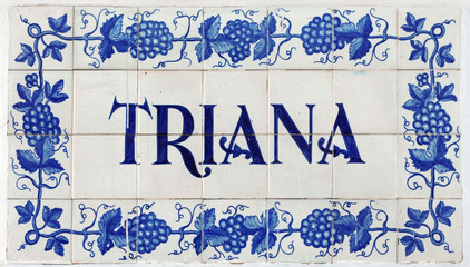 Triana (quartier de Séville) / azulejos - obrazy, fototapety, plakaty