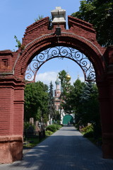 Fototapeta na wymiar Novodevichy cemetery is one of the most famous burial sites in Moscow.