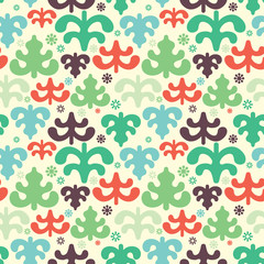 Vector seamless pattern of christmas tree