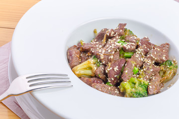 Beef with broccoli