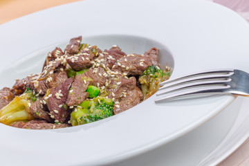 Beef with broccoli