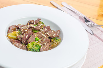 Beef with broccoli