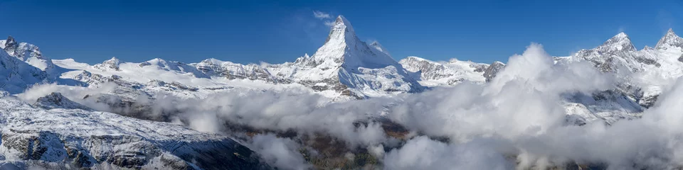 Küchenrückwand glas motiv Matterhorn Das Matterhorn-Panorama