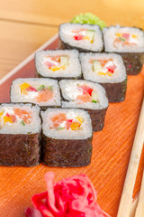 Maki roll, sushi