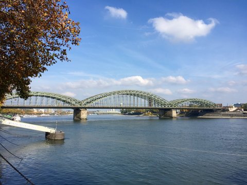 View of Hohenzollern Bridge in Cologne