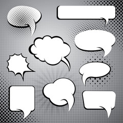Comic Style Speech Bubble Collection