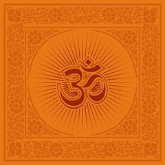aum syllable, paisley design ,Hinduism, India