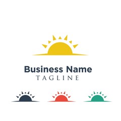 Fototapeta premium Sun logo icon Vector