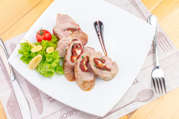 Baked pork roll