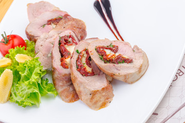 Baked pork roll