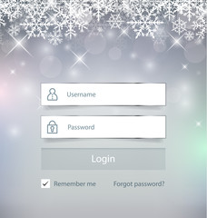 Holiday Login Form