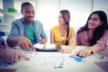 Young creative team having a meeting