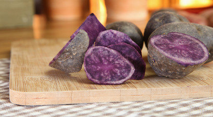 Pommes de terre Vitelotte
