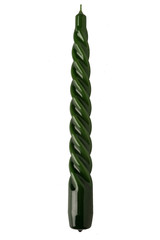 candle twisted green