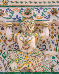 Hanuman pagoda base pattern in wat arun.