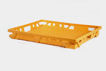 plastic crate yellow