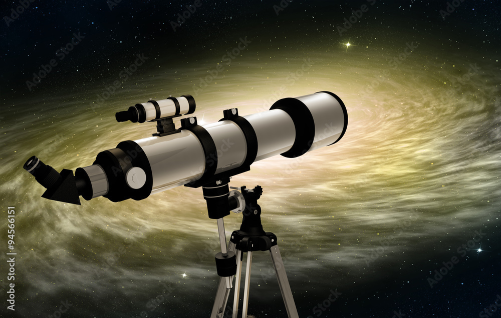 Canvas Prints astronomical telescope pointed at a stellar nebulae