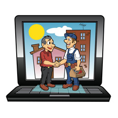 contractor handshake